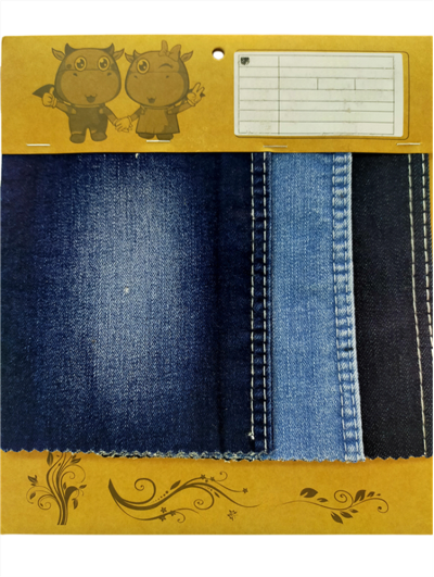 GX-AF B6132  Width: 178-180cm  Weight: 10.6OZ  Shrinkage: Warp: 6-7%, Weft: 16-18%  Weave: Right-hand twill  Composition: 62.5% Cotton, 29% Tencel, 7% Rayon, 1.5% Spandex 45 degree